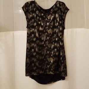 Lane Bryant Tops - LANE BRYANT BLACK AND METALLIC TUNIC NWOT Lane Bryant Tops - LANE BRYANT BLACK AND METALLIC TUNIC NWOT